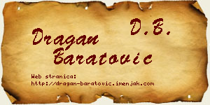 Dragan Baratović vizit kartica